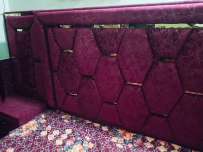 velvet frame Bed