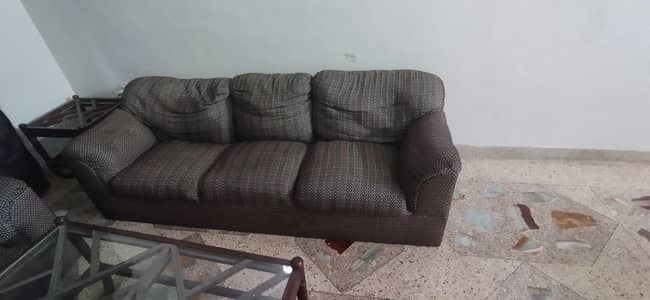 5 Seater sofa with tables