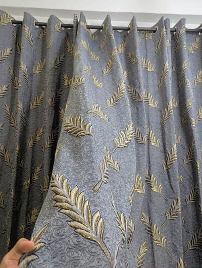 jacquard curtains with leaf pattern 7 days warranty