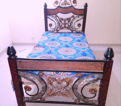 Iron bed. Quality material. Solid
