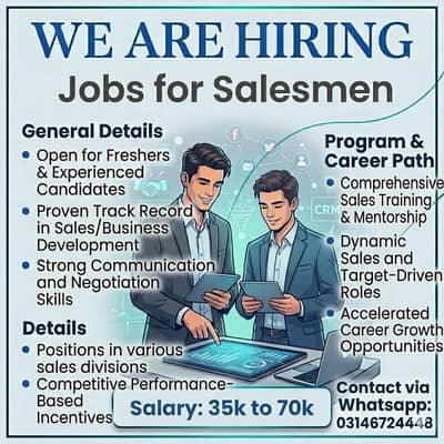 Jobs for Saleman