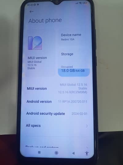readmi 10A ram 4 rom 64