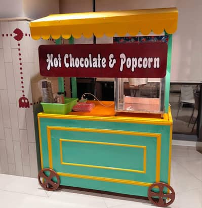 Food Stall with Pop Corn Machine Setup - 10 by 10 Condition