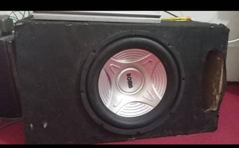 car woofer with box