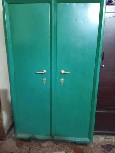 Heavy steel old cupboard