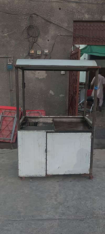Fast Food / Burger & Fries Counter with Fryer and Hot Plate