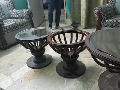 7 seater with 3 side tables