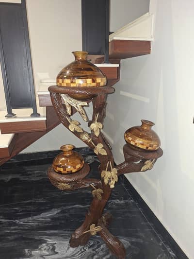 Pure sheeshum Chinioti wood decoration piece