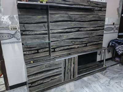 Stylish UV Sheet LCD/LED Wall Unit/Rack (7 x 6.2 Feet)