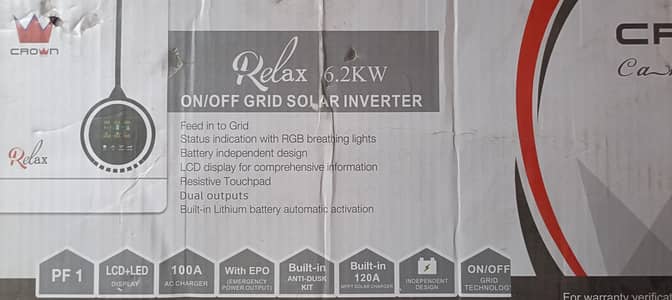 crown 6.2kw solar inverter