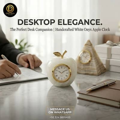 ONYIX STONE APPLE CLOCK