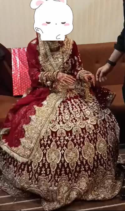 velvet bridal lehenga