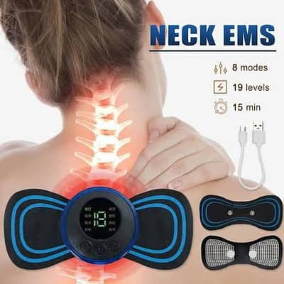 Mini Neck Ems Massager With 8 Modes