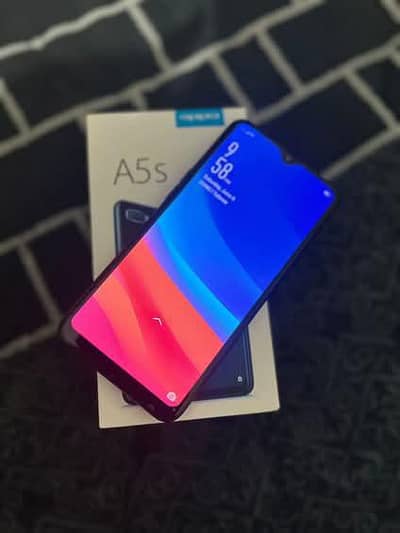 OPPO A5s all ok official PTA Approved with  box WhatsApp 03125382204