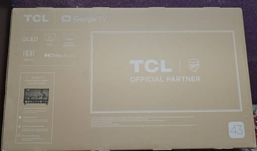 TCL 43" Samrt Andriod  LED TV (2K - FHD)