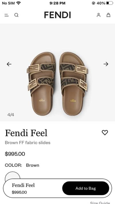 Fendi slide