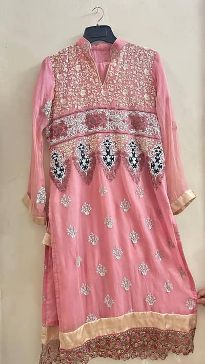 Chiffon 2pc embroiered suit available