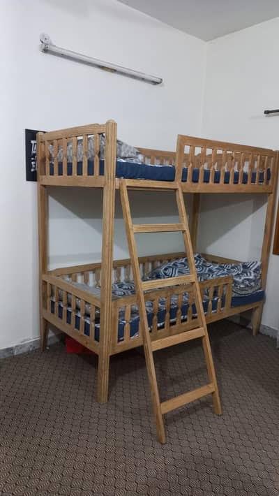 Premium Solid Wood Bunk Bed– Excellent Condition