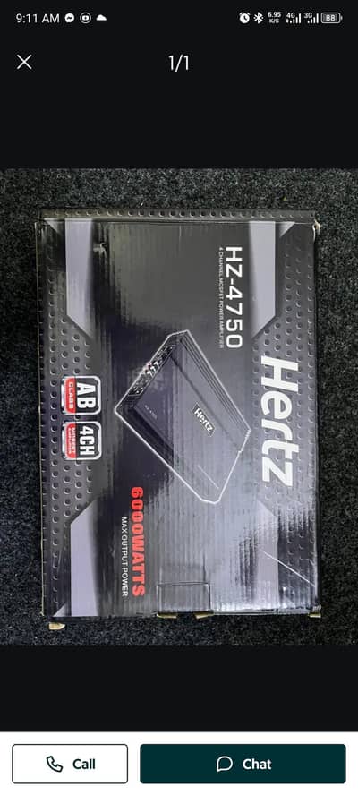 Hertz 4 channel amp