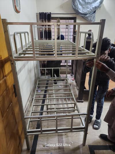 Bunk Bed Steel with shoe rack at bottom