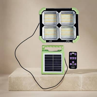Solar Wall Lamp Split with Remote Control Black