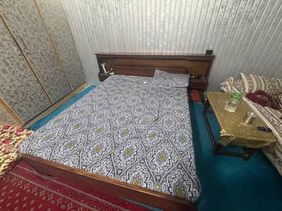 Shesham wood king size bed