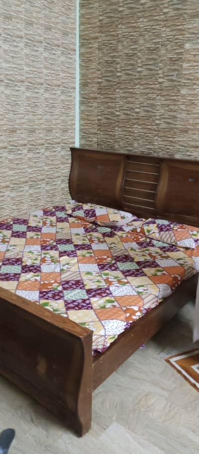 Double bed with mattress