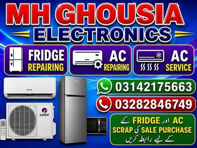 fridge and ac sale purchase repairing services | ac service karachi