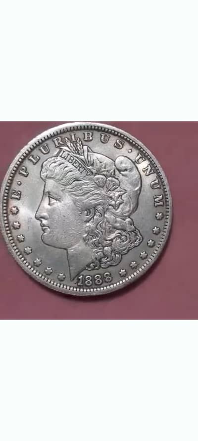 USA ANTIQ 1888 MORGAN DOLLAR OLD COIN, USA RARE COIN, USA SILVER COIN