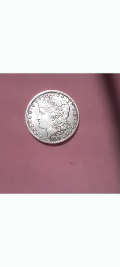 USA ANTIQ 1888 MORGAN DOLLAR OLD COIN, USA RARE COIN, LADY MORGAN COIN