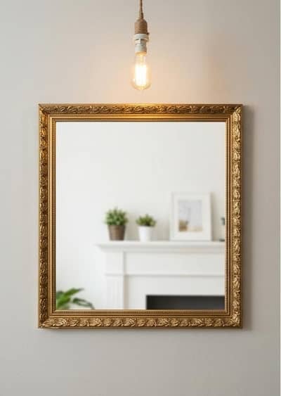Large Decorative Wall Mirror – Antique Gold Frame
