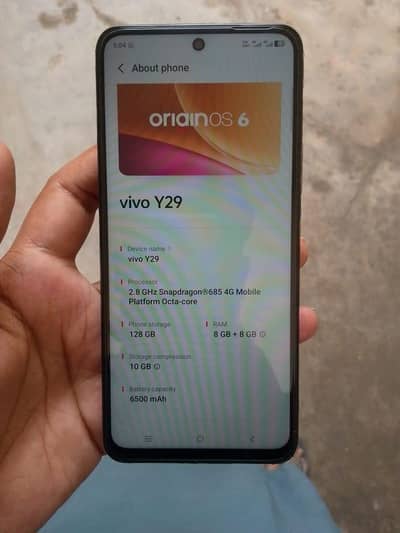 Vivo Y29 8+8+10 128 h 65oo mah big battery exchange possible