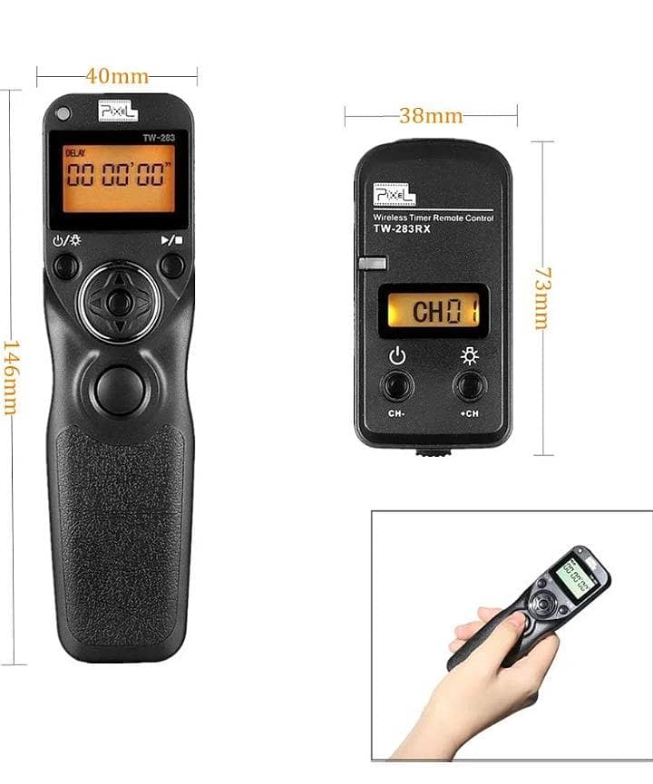 wireless shutter release timer remote control tw283-90 compatible fuji 1