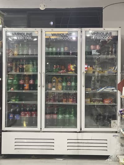 3 door commercial beverage chiller