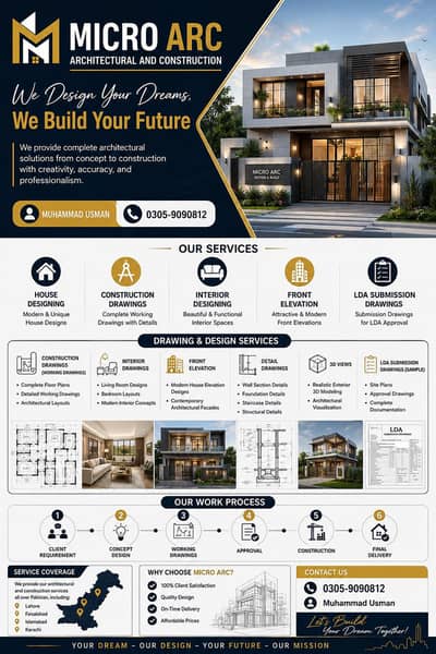 House design & architecture services and construction drawings best