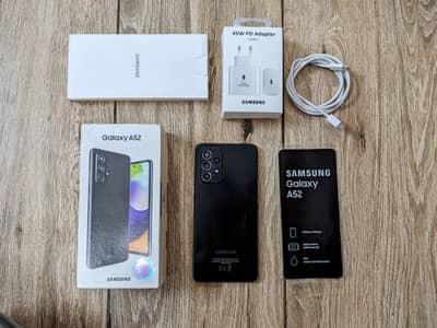 Galaxy A52 8/128 Dual Sim Approved With Box charger