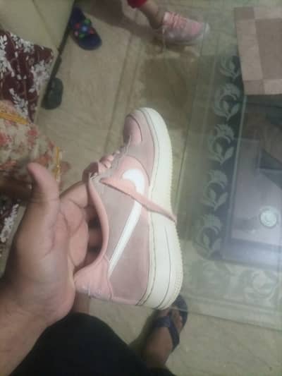Nike air force 1, pink suede size 7, 100 percent original, 9/10, lahor