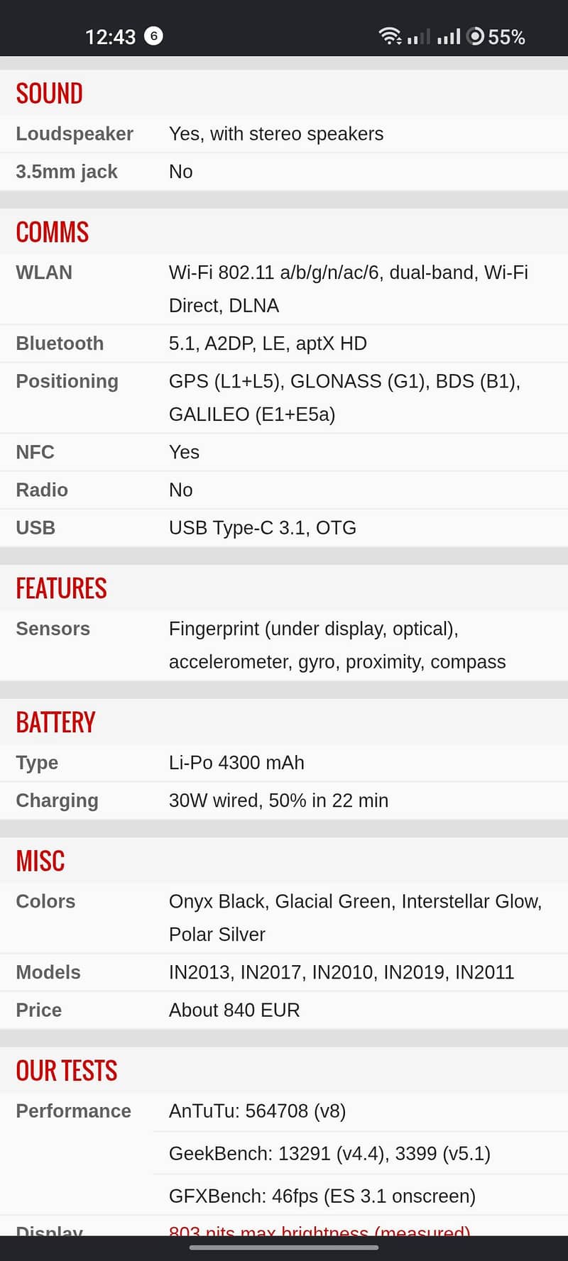 One Plus 8 4