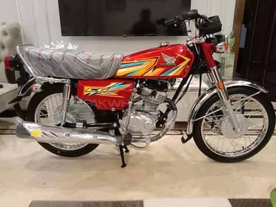 Honda CG-125, Red GPS Tracker & Central Locking System