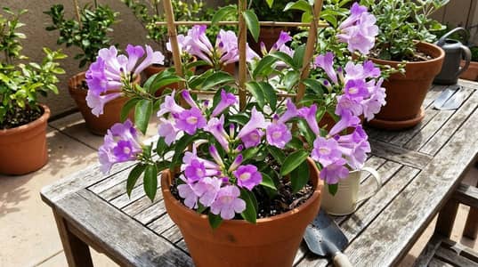 Purple garlic vine plant (rare)