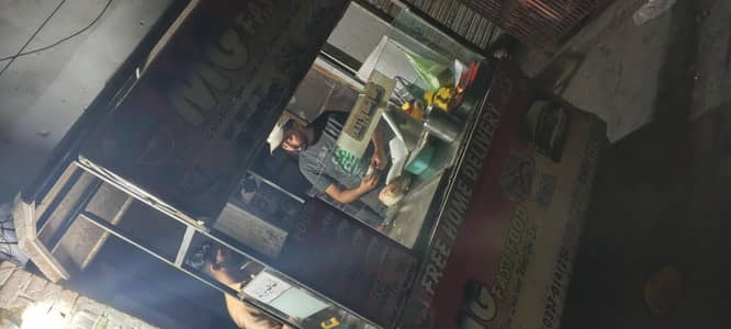 Shwarma Burger Counter with Hot Plate For Sale