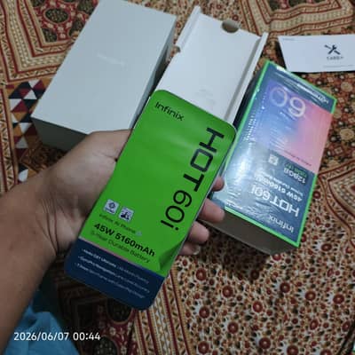 Hot 60i with box charger whetapp 03490794378