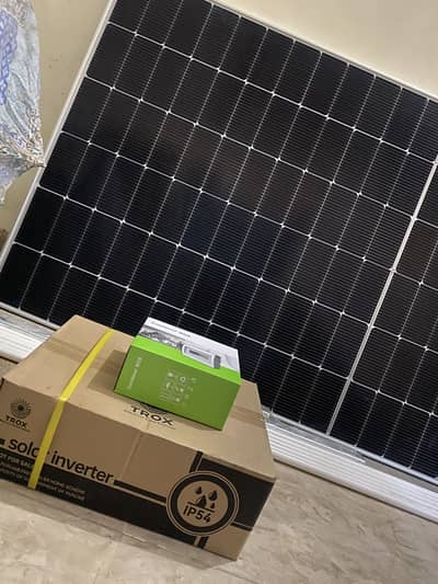 Solar Panel & Inverter System with Accesories