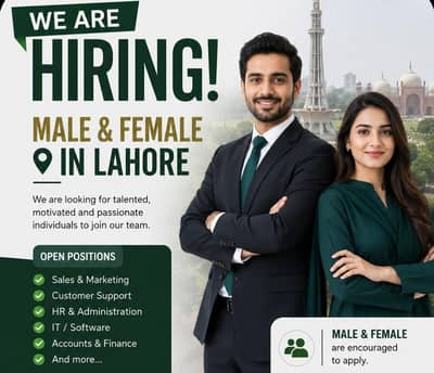 Hiring Male And Female