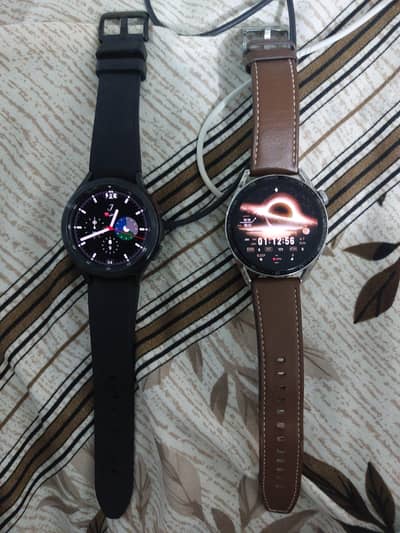 Huawei watch GT3-381 and Samsung galaxy watch 4 classic 46mm