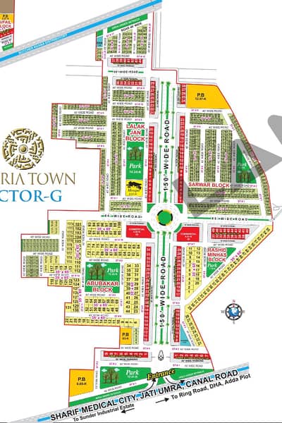 5 & 10 MARLA RESIDENTIAL PLOTS SECTOR G BAHRIA TOWN