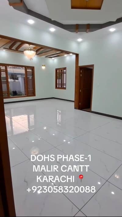 Brand New 550 Sq. Yards House Modern Architectural Design Available for Sale in DOHS Phase 1, Malir Cantt