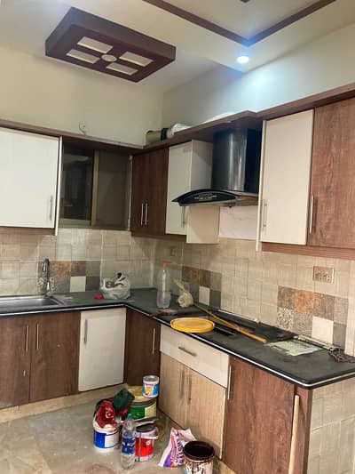 2 Bed D/D 1st Floor Commercial Leased Flat For Sale At Karachi University Society Near By State Bank Society Sector 18A Scheme 33 Karachi.