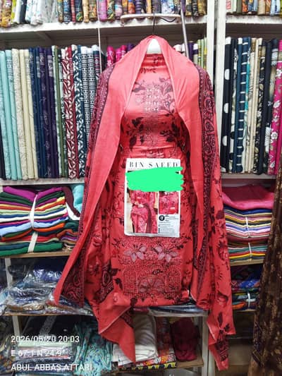 three piece embroidy lown cotn 03418088998
