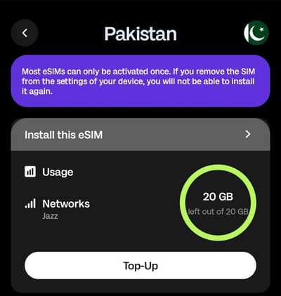 Esim available for non pta iphones and android